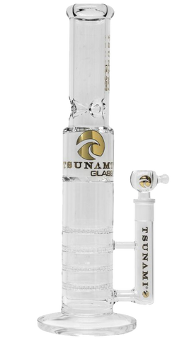 Tsunami 'Triple Honeycomb Turbine' Bong - Puff Puff Palace