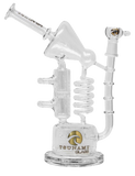 Tsunami Twisted Sprinkler Honeycomb Recycler Bong - Puff Puff Palace