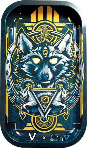 Wolf Metal Rolling Tray Large - Puff Puff Palace