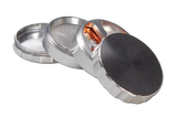 Black Leaf Propeller 4 Part Grinder - 62mm Silver - Puff Puff Palace