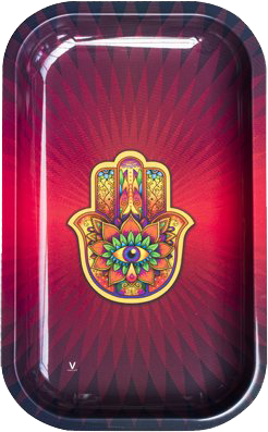 Hamsa Metal Rolling Tray Large - Puff Puff Palace