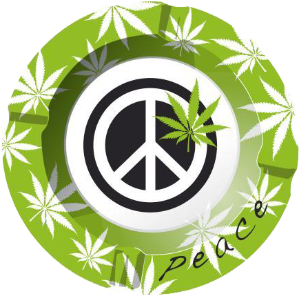 Peace Metal Ashtray - Puff Puff Palace
