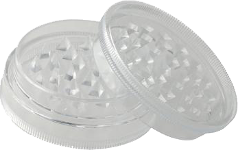Plastic Grinder 60mm magnetic - Clear - Puff Puff Palace