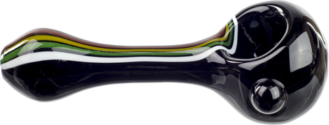 Red Eye 'Rasta Pinstripe' Pipe - Puff Puff Palace