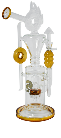 Tsunami 'Shower Head Donut' Percolator Bong - Puff Puff Palace