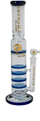 Tsunami 'Triple Honeycomb Turbine' Bong - Puff Puff Palace